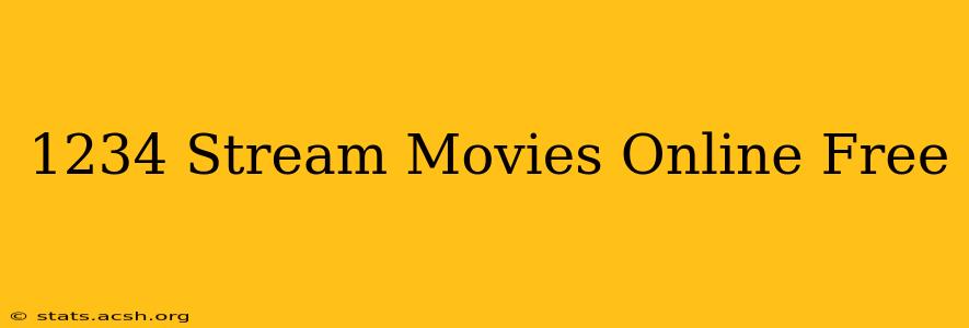 1234 Stream Movies Online Free