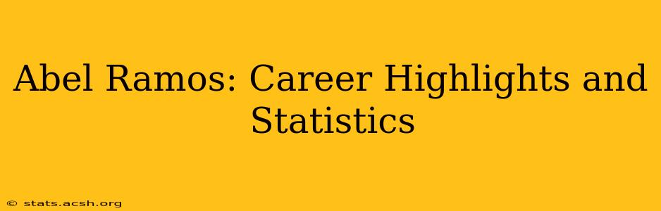 Abel Ramos: Career Highlights and Statistics