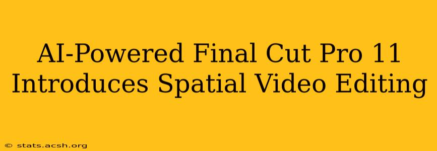 AI-Powered Final Cut Pro 11 Introduces Spatial Video Editing