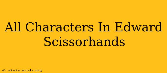 All Characters In Edward Scissorhands