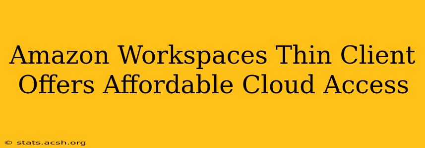 Amazon Workspaces Thin Client Offers Affordable Cloud Access