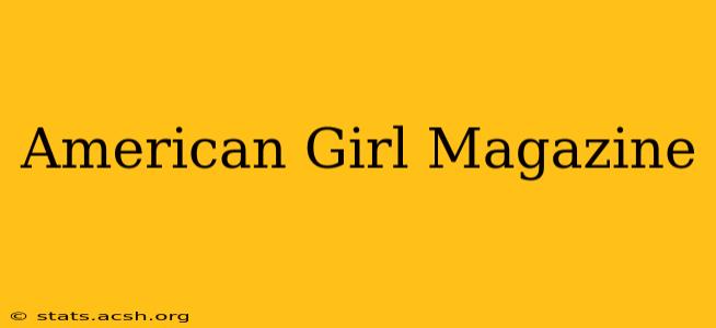 American Girl Magazine