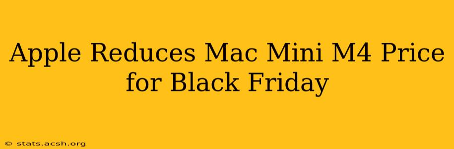 Apple Reduces Mac Mini M4 Price for Black Friday