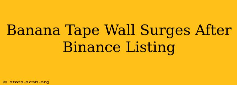 Banana Tape Wall Surges After Binance Listing