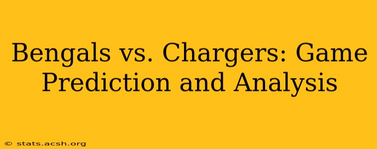 Bengals vs. Chargers: Game Prediction and Analysis