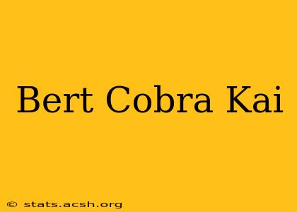 Bert Cobra Kai