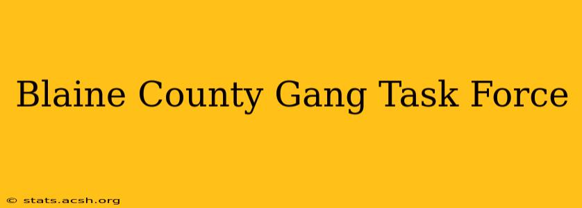 Blaine County Gang Task Force