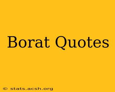 Borat Quotes