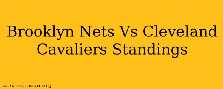 Brooklyn Nets Vs Cleveland Cavaliers Standings