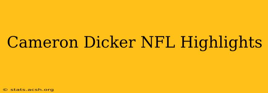 Cameron Dicker NFL Highlights