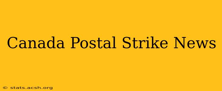 Canada Postal Strike News