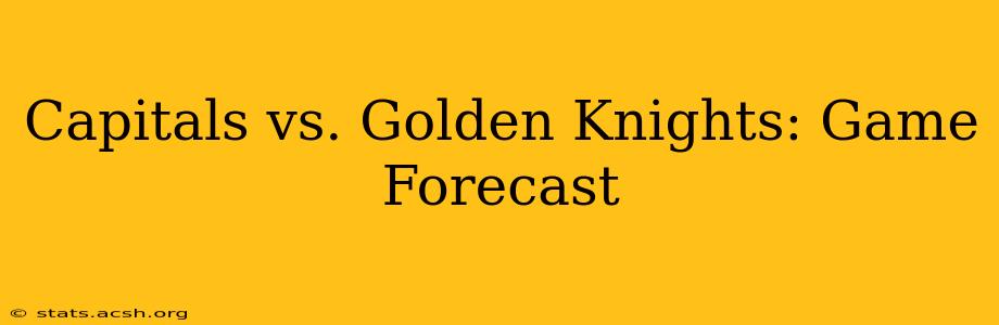 Capitals vs. Golden Knights: Game Forecast