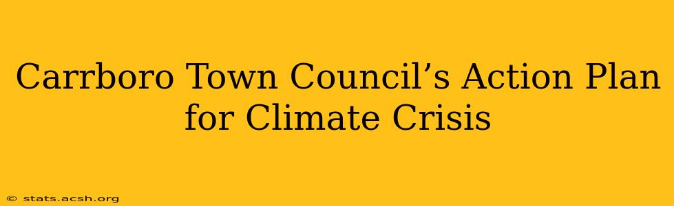 Carrboro Town Council’s Action Plan for Climate Crisis