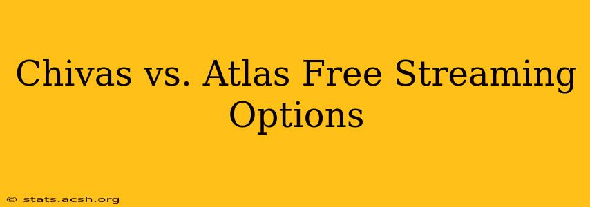 Chivas vs. Atlas Free Streaming Options