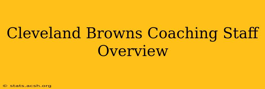 Cleveland Browns Coaching Staff Overview