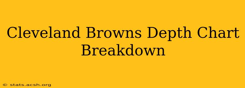 Cleveland Browns Depth Chart Breakdown