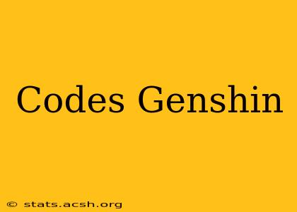 Codes Genshin