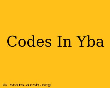 Codes In Yba