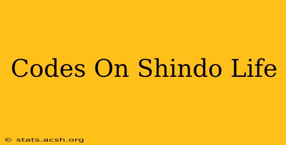 Codes On Shindo Life