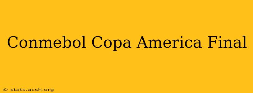 Conmebol Copa America Final