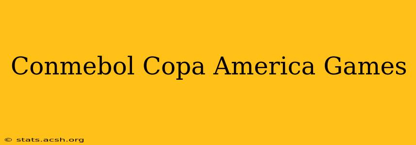 Conmebol Copa America Games