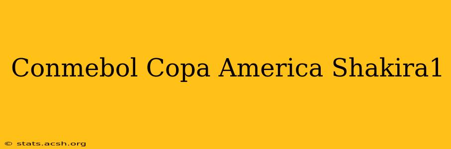 Conmebol Copa America Shakira1