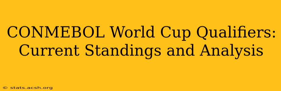 CONMEBOL World Cup Qualifiers: Current Standings and Analysis