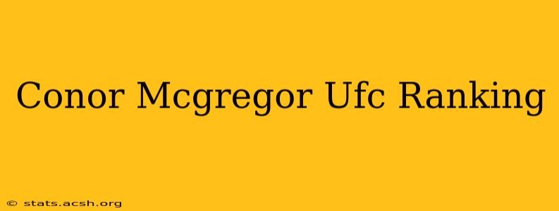 Conor Mcgregor Ufc Ranking