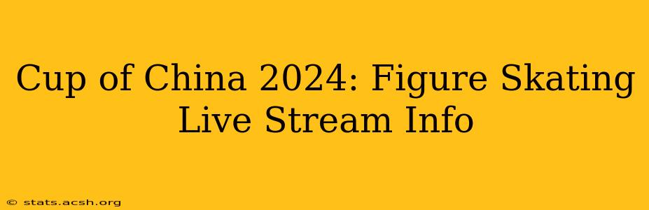 Cup of China 2024: Figure Skating Live Stream Info