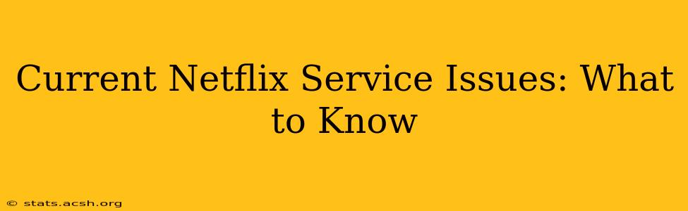 Current Netflix Service Issues: What to Know