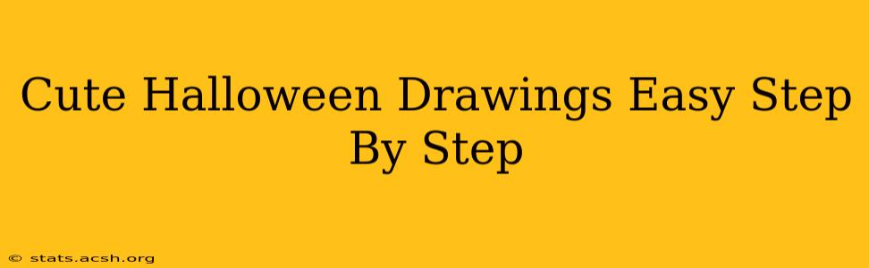 Cute Halloween Drawings Easy Step By Step