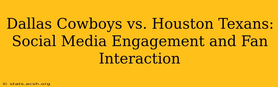 Dallas Cowboys vs. Houston Texans: Social Media Engagement and Fan Interaction