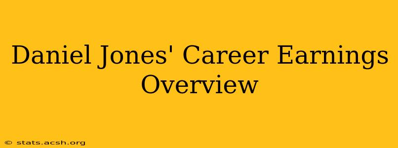 Daniel Jones' Career Earnings Overview