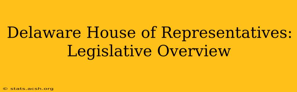 Delaware House of Representatives: Legislative Overview