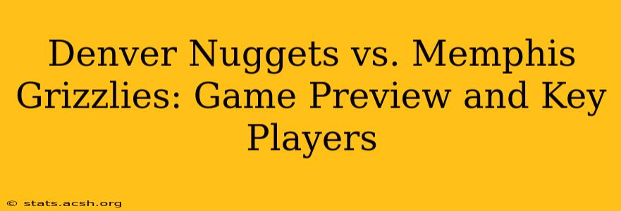 Denver Nuggets vs. Memphis Grizzlies: Game Preview and Key Players