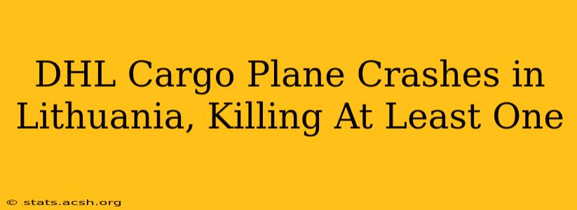 DHL Cargo Plane Crashes in Lithuania, Killing At Least One