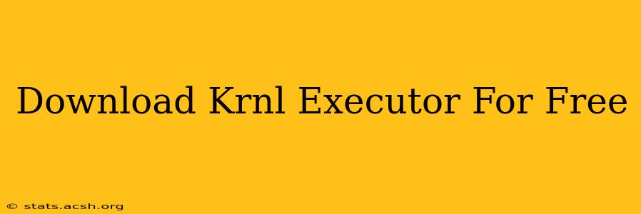 Download Krnl Executor For Free