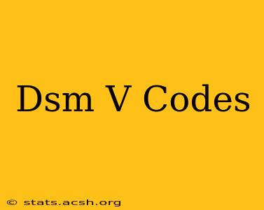 Dsm V Codes