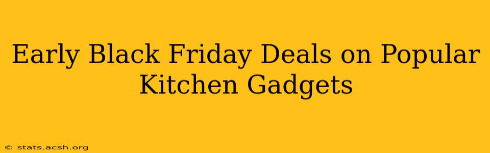 Early Black Friday Deals on Popular Kitchen Gadgets