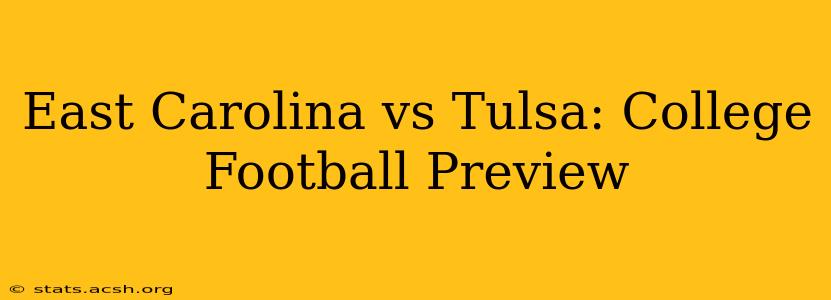 East Carolina vs Tulsa: College Football Preview