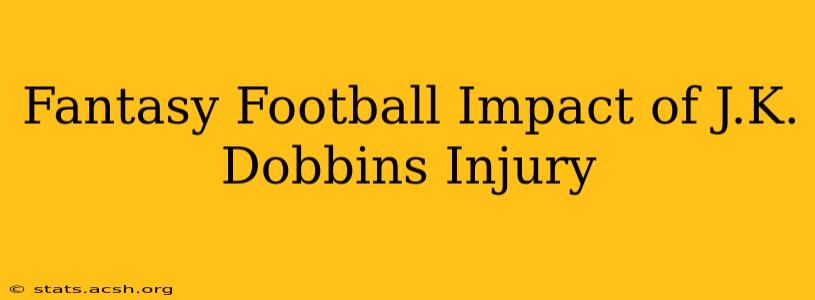 Fantasy Football Impact of J.K. Dobbins Injury