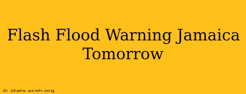 Flash Flood Warning Jamaica Tomorrow