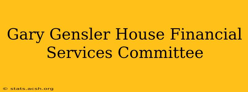 Gary Gensler House Financial Services Committee