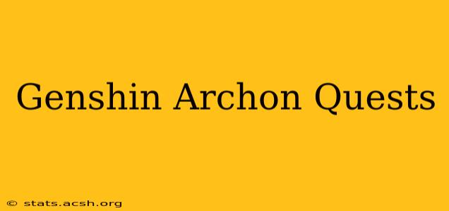 Genshin Archon Quests