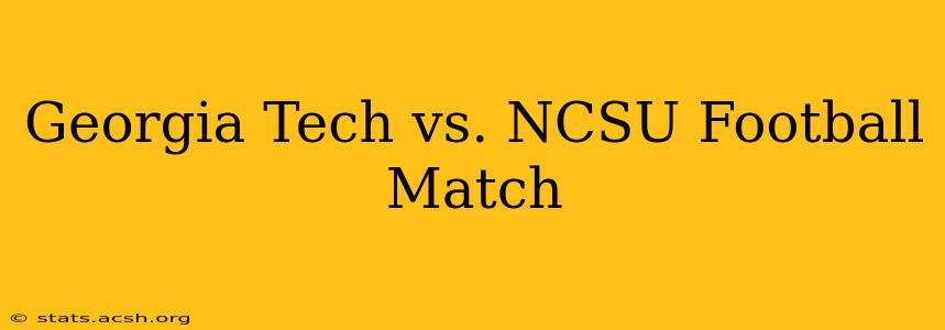 Georgia Tech vs. NCSU Football Match