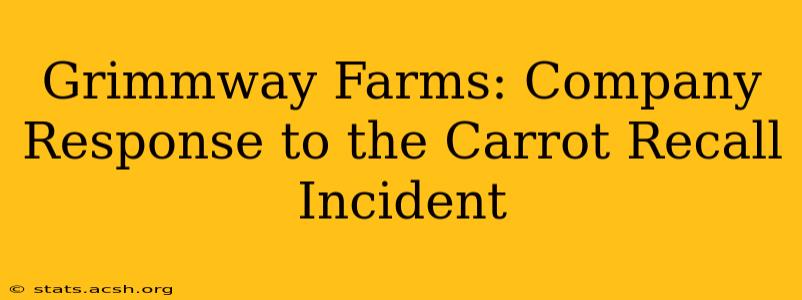 Grimmway Farms: Company Response to the Carrot Recall Incident