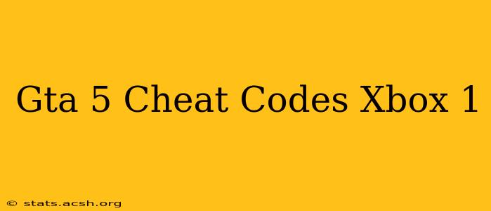 Gta 5 Cheat Codes Xbox 1