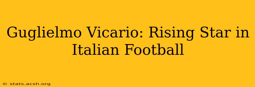 Guglielmo Vicario: Rising Star in Italian Football