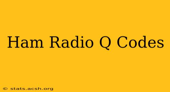 Ham Radio Q Codes