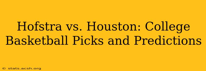 Hofstra vs. Houston: College Basketball Picks and Predictions